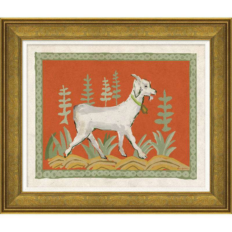 Vallaurus In Orange Framed Graphic Art by Dana Gibson