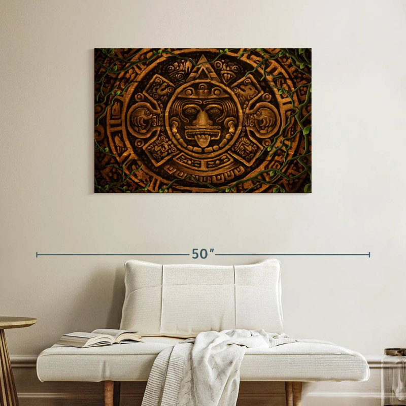 Kerner Aztec Symbol, 26" H x 39" W