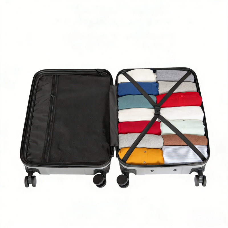 silver suitcase