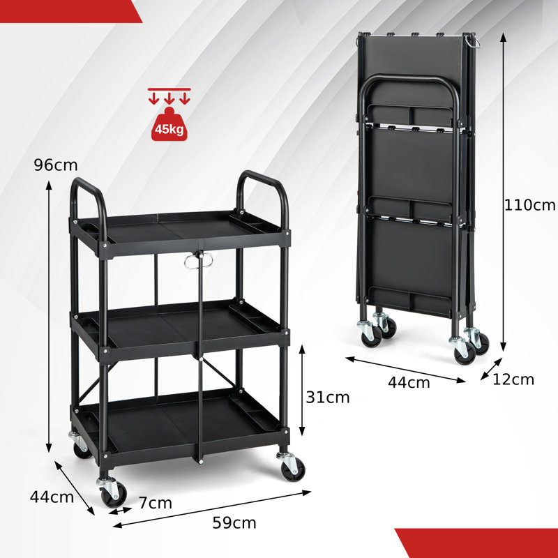 96cm H x 59cm W Utility Cart