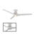Tip Top 3 - Blade Smart Flush Mount Ceiling Fan with LED Light Kit and Bluetooth Remote Control Included Included-48482706-48482701-48482703