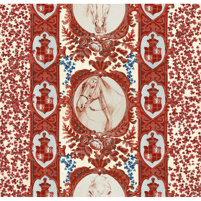 The Derby Wallpaper Roll, Red