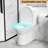 17" Compliant Toilet, Dual Flush System 1.1/1.6 , Rimless Bowl, Soft Closing Seat, Gloss White, 12" Rough-In, Water Efficient Height Flush, Glossy