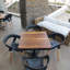 Chaise de salle à manger de patio empilable Fuller-50367262