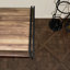 Table basse avec rangement de style traîneau