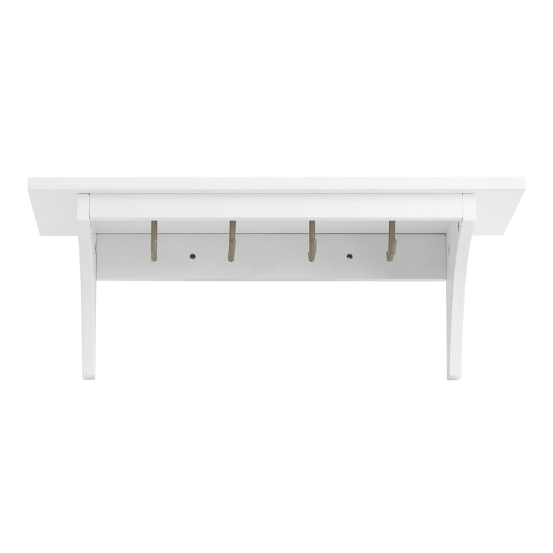 Koa Floating Shelf, 20cm H x 90cm W x 25cm D