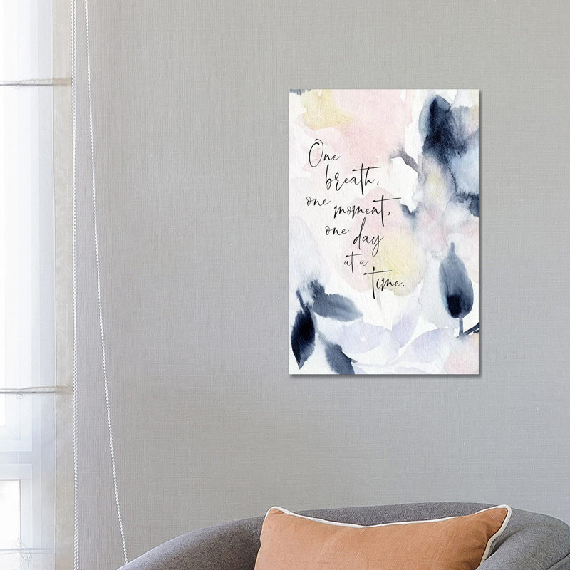 «One Breath» par Stephanie Ryan - reproduction d'art, 26" H x 18" W x1.5" D, Pas de tapis, Toile tendue
