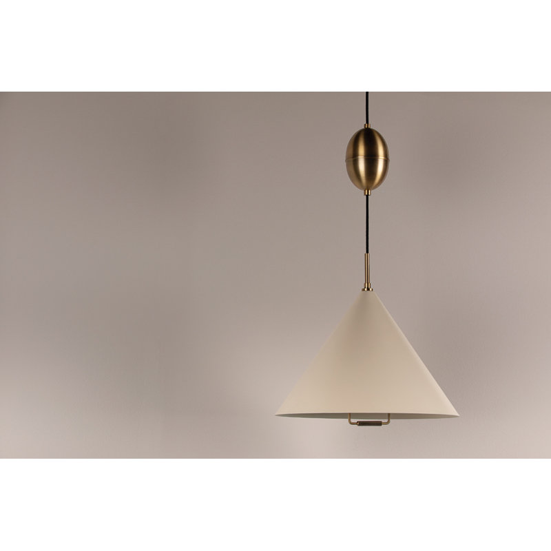Fontana 1 Light Pendant, Yellow