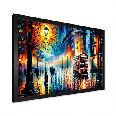 «Colorful City In London I», art mural sur toile Cityscapes