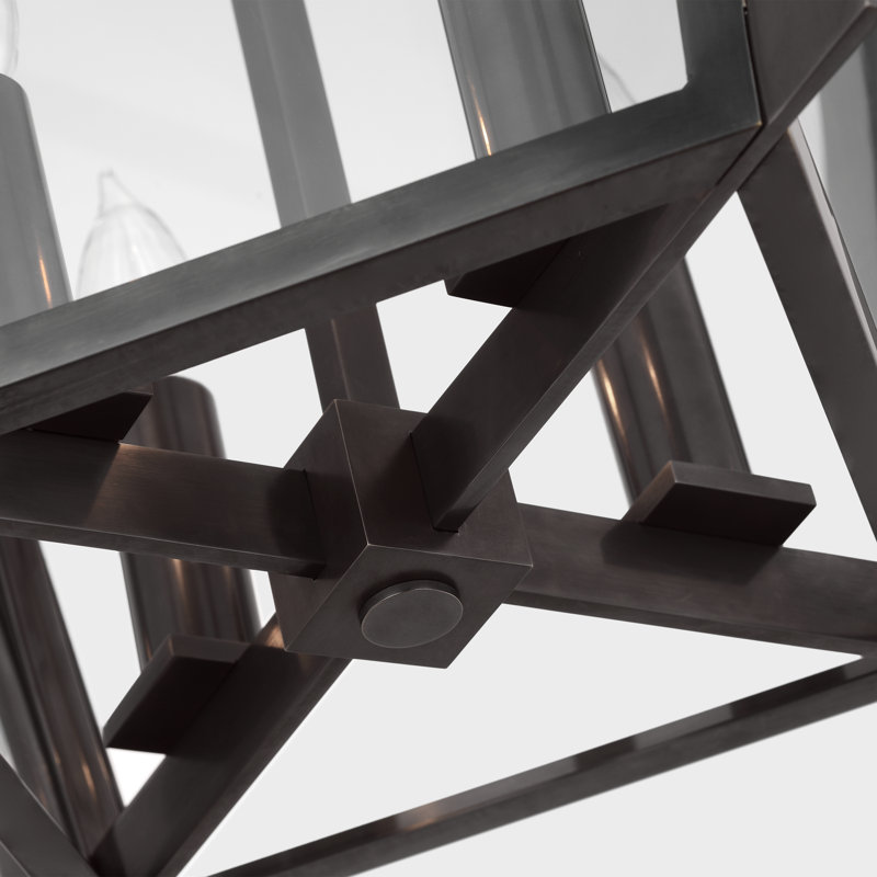 Palais 4 - Light Chandelier, Bronze, 22.25" H x 15" W x 15" D