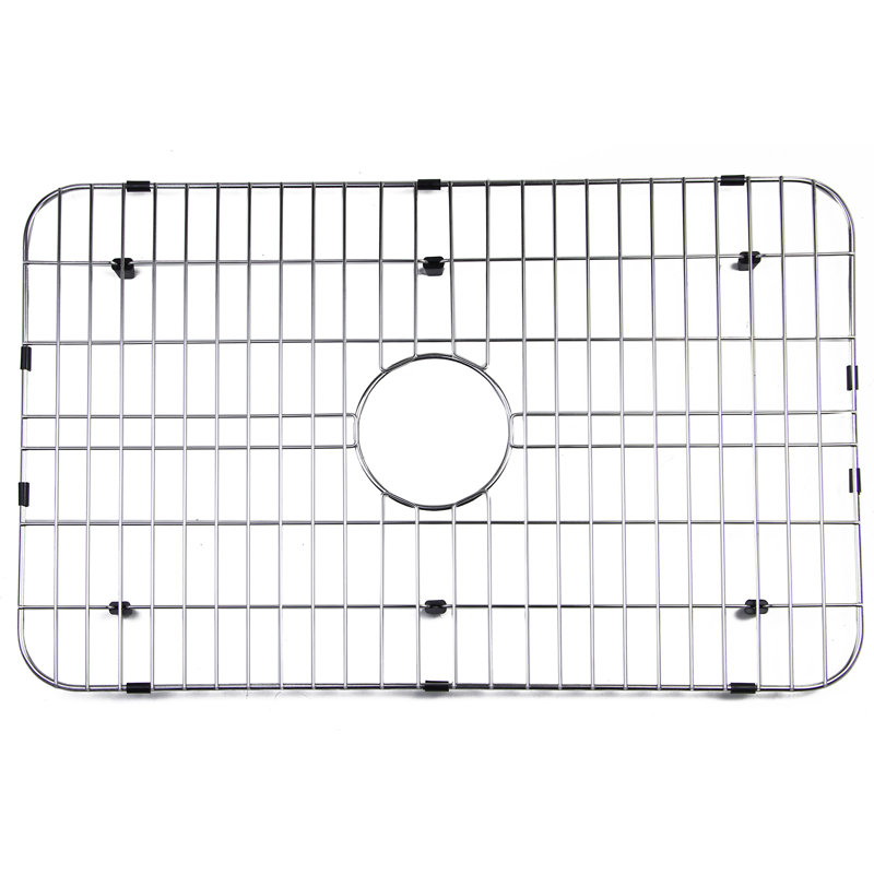 Solid Stainless Steel Kitchen Sink Grid with Plastic Feet