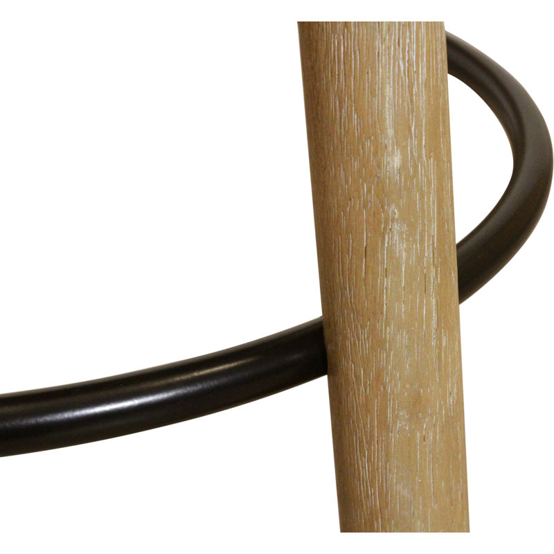 Jaden 36" Counter Table Set With 2 Natalia Counter Stools In Rust Boucle Fabric