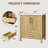 30" Bathroom Vanity with Sink, Freestanding Wood Vanity with Drawer, Natural Wood-123182414-123182415