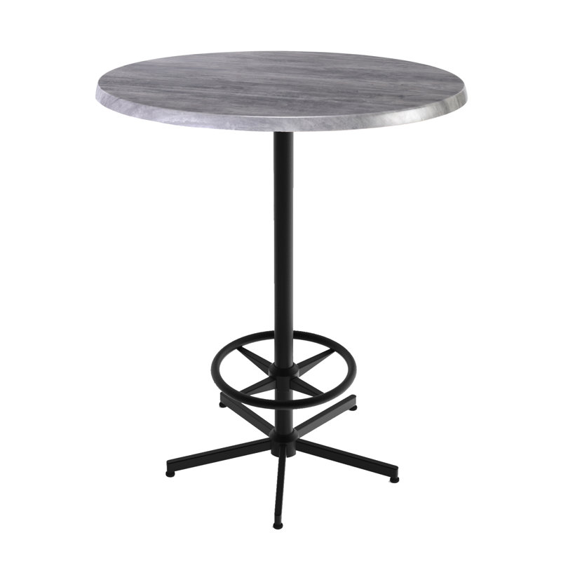 42 po de hauteur, table intérieure / extérieure, Pierre grise, L 30 po x l 30 po