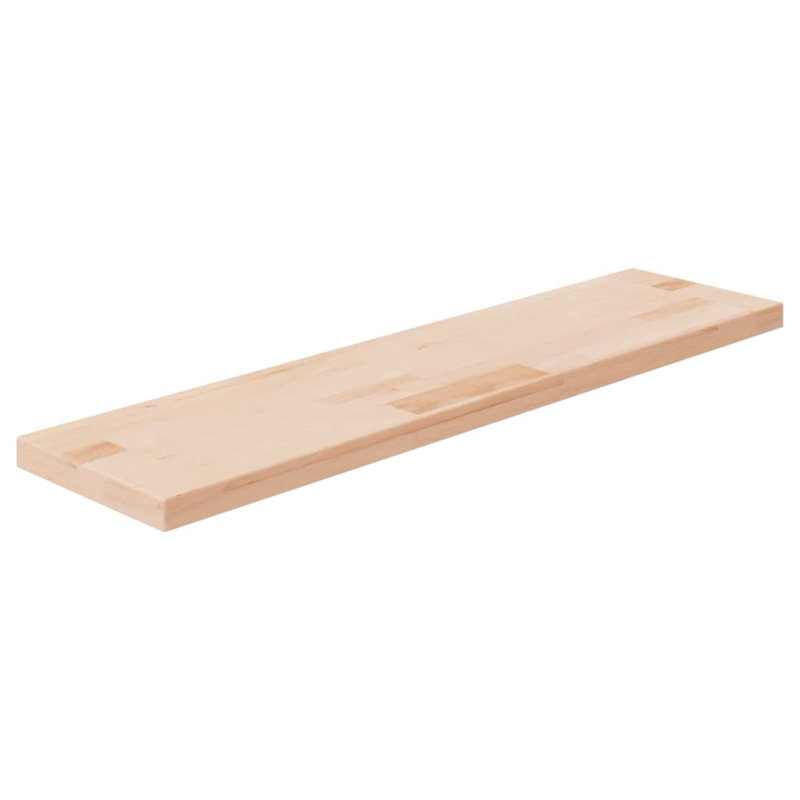 Kazuye Oak Solid Wood Floating Shelf, 2.5cm H x 80cm W x 20cm D