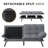 Convertible Futon Sofa, 71'' Compact Loveseat, Small-Space Hero, All-Scene Comfort Pal-524735573