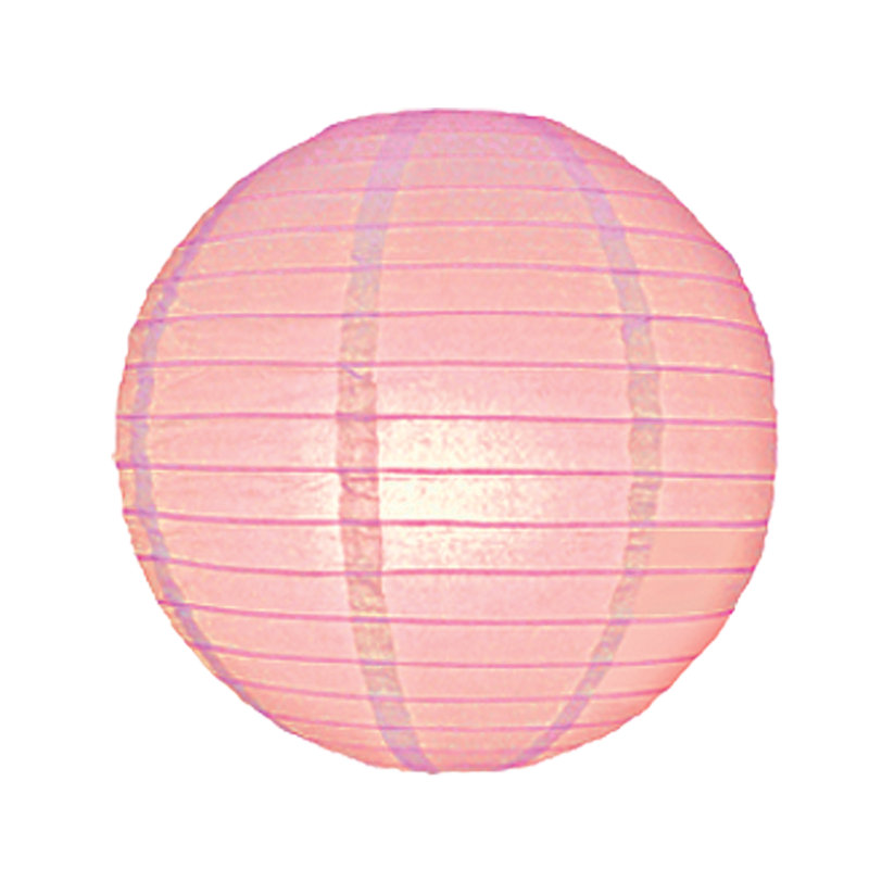 35cm H Paper Round Pendant Shade ( Clip On ), Pink