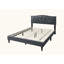 Lit 1 pièce clouté moderne en tissu moderne-105503486