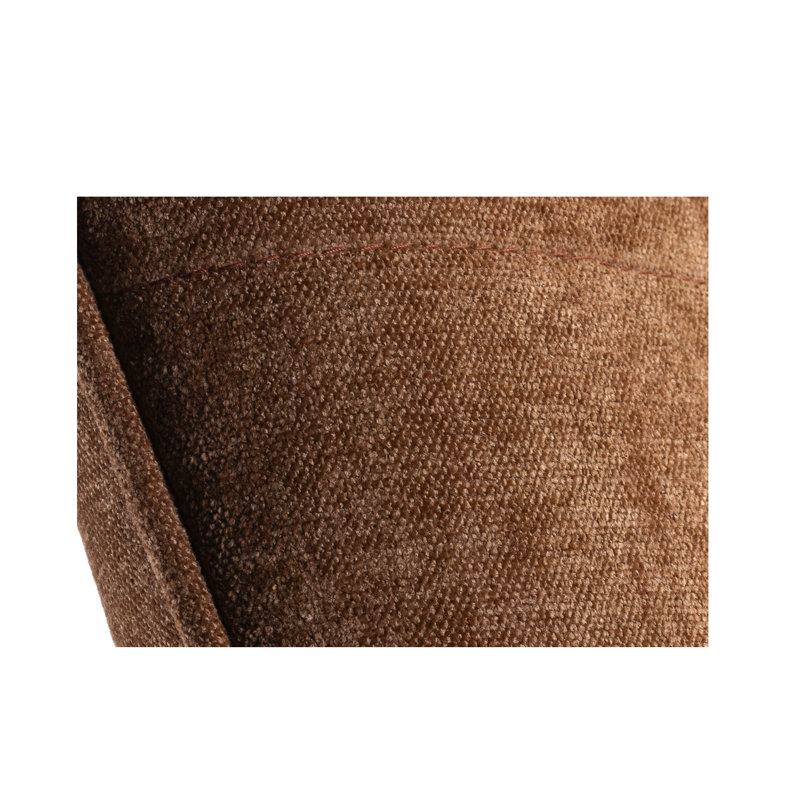 Nekoma Upholstered Accent Chair with Footstool, Brown, white and pink