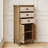 Rustic Wooden Storage Cabinet-2050833908