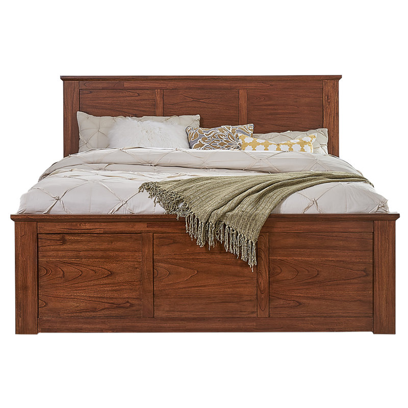 Orpha Solid Wood Bed with Drawers, Queen