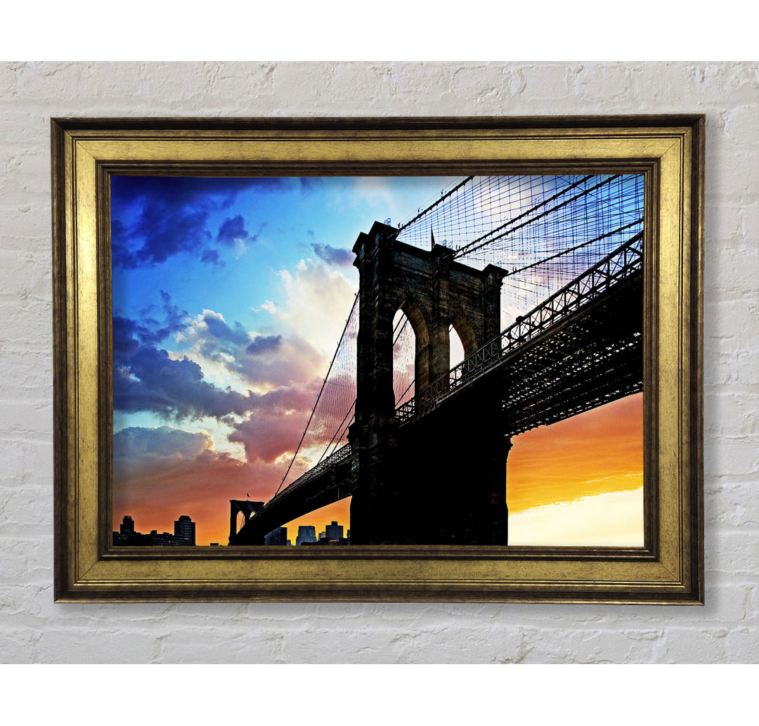 Under Brooklyn Bridge Sunlight - Einzelner Bilderrahmen Kunstdrucke