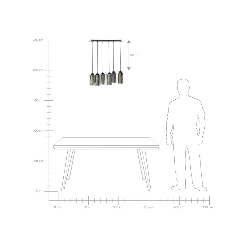 Puriri 6 - Light Kitchen Island Pendant