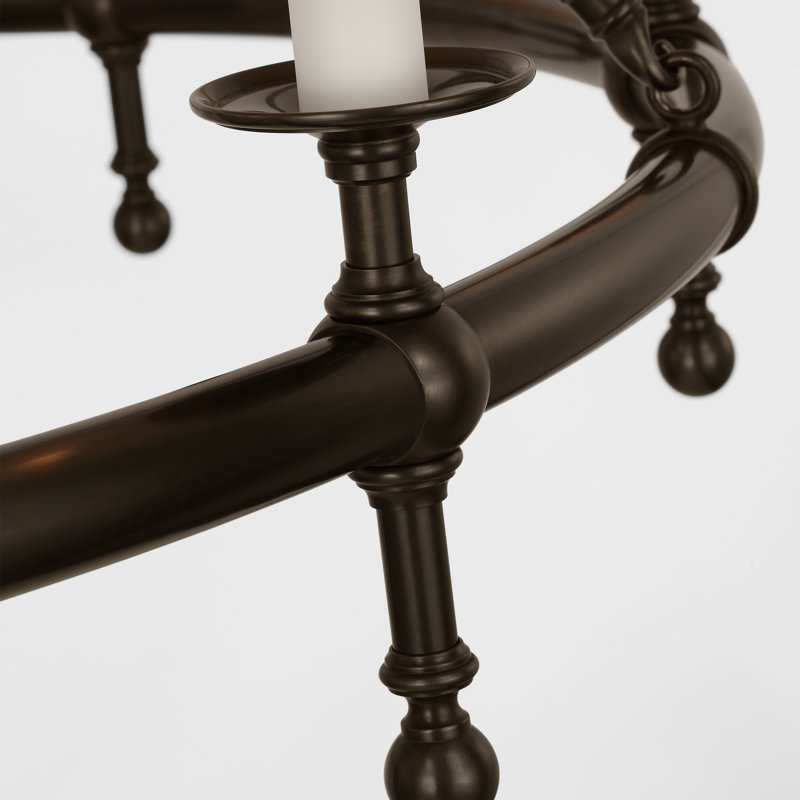 Classic 8 - Light Chandelier, Bronze