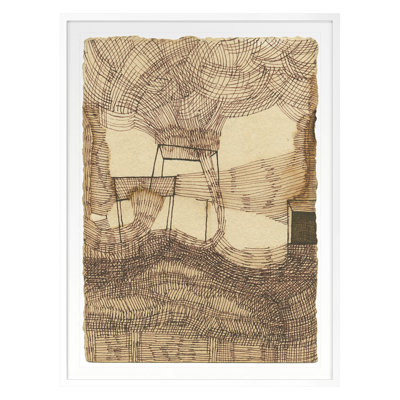 Coffee Drawing Tiny 23 by Renee Staeck - Single Picture Frame Print