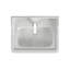 Lavabo de salle de bain à piédestal blanc de 24,5 po de largeur avec débordement Essex-17755859