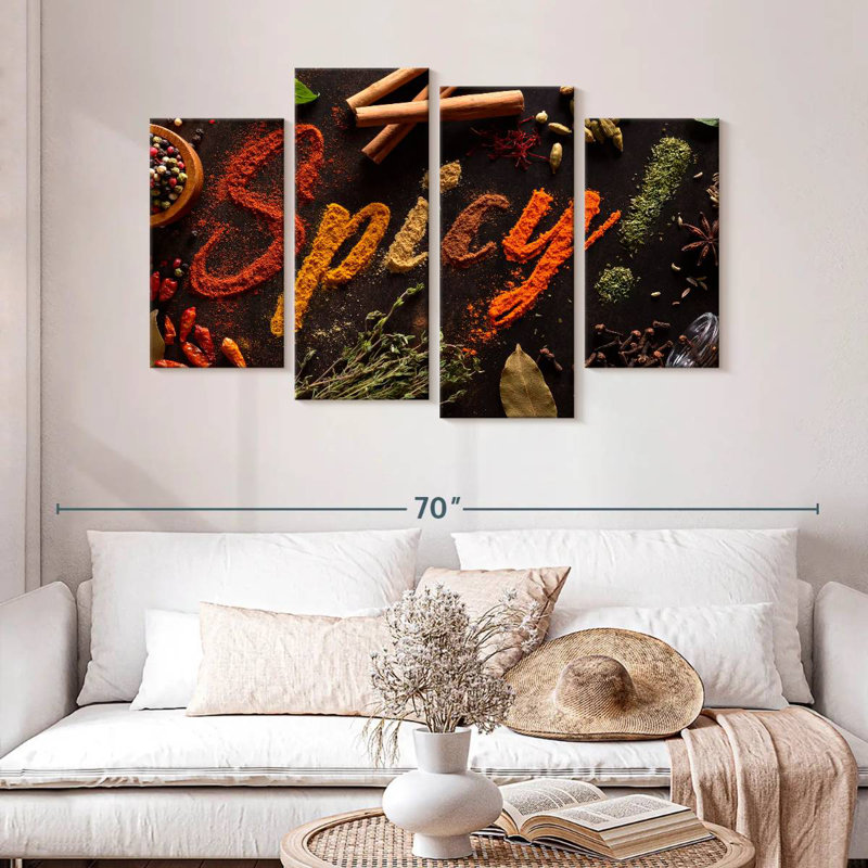 Yarlin Spicy Typography, 32" H x 52" W