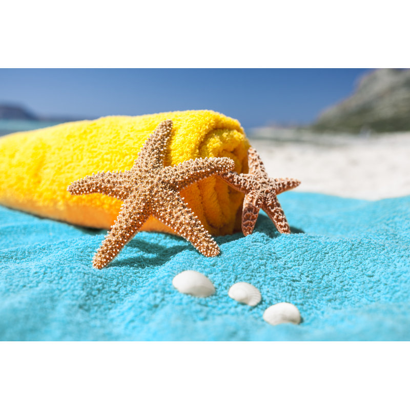 Summer Holiday by Brzozowska - No Frame Art Prints on Canvas, 30cm H x 46cm W