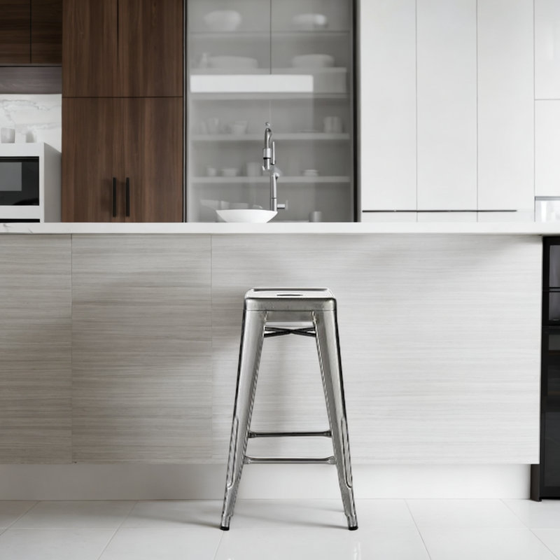 Tabouret de comptoir 26 po Darwen, Gris