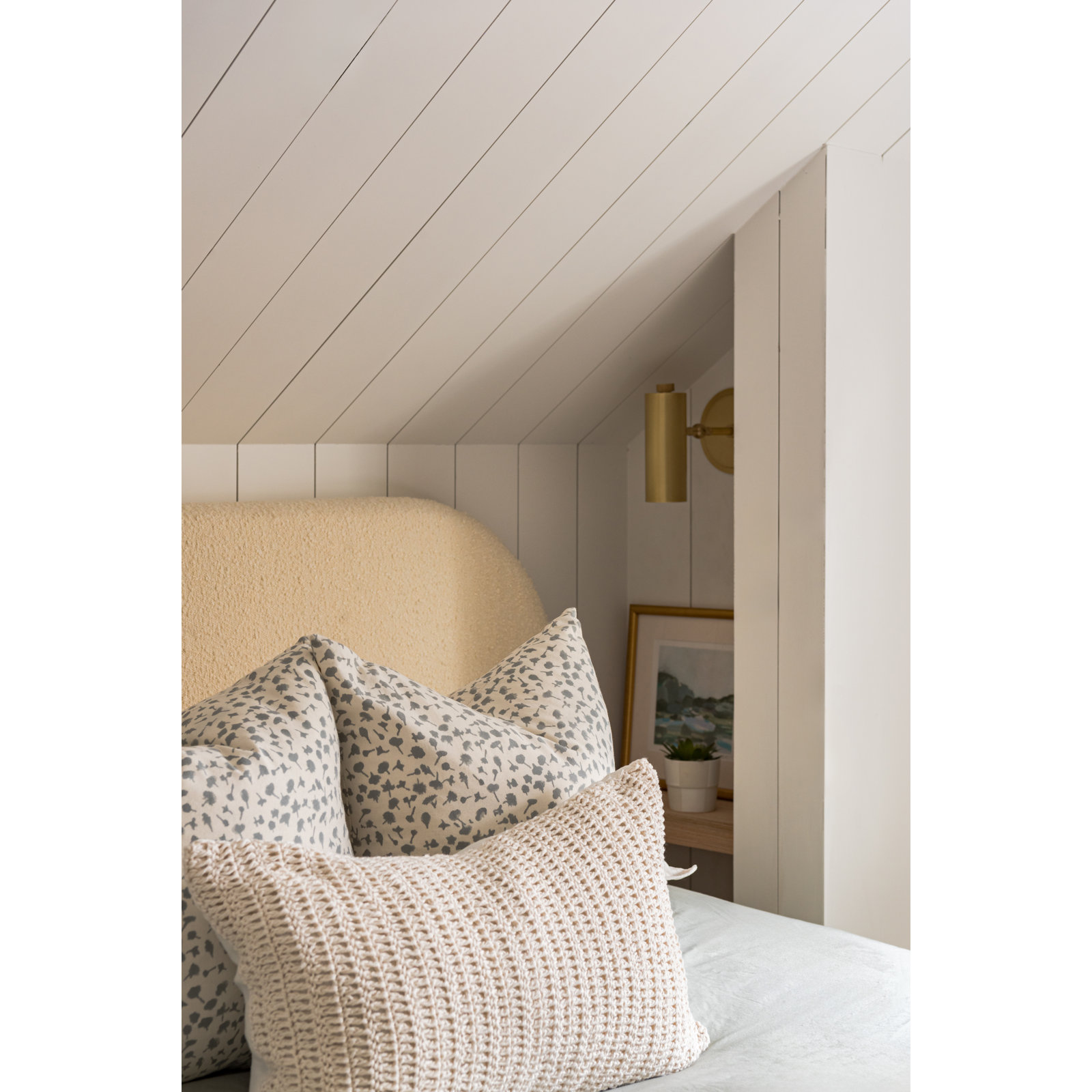 Daria Single Light Dimmable Spotlight, Aged Brass