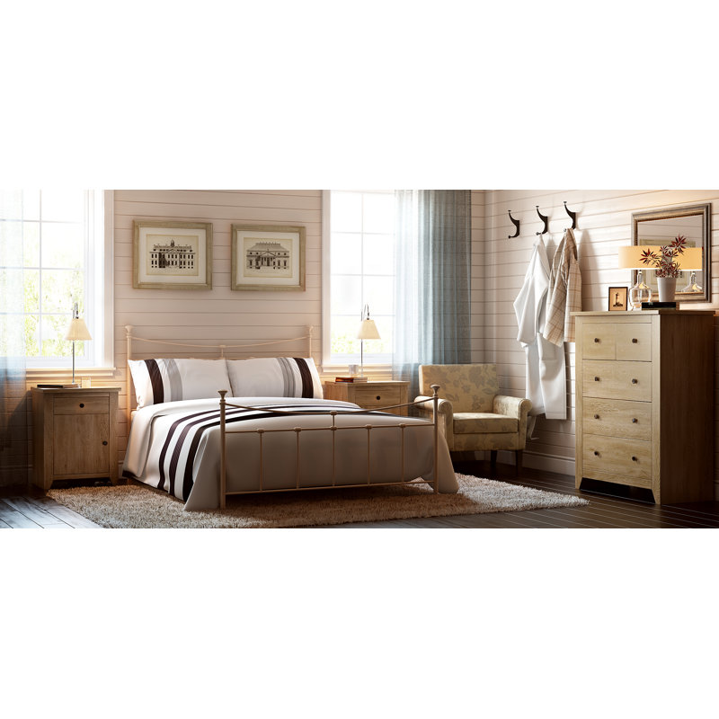 HAVANA PINE BEDSIDE CABINET, Dark Pine