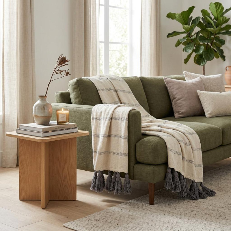 Parkland Collection Seema Handloomed 52" x 67" Cotton Throw Blanket