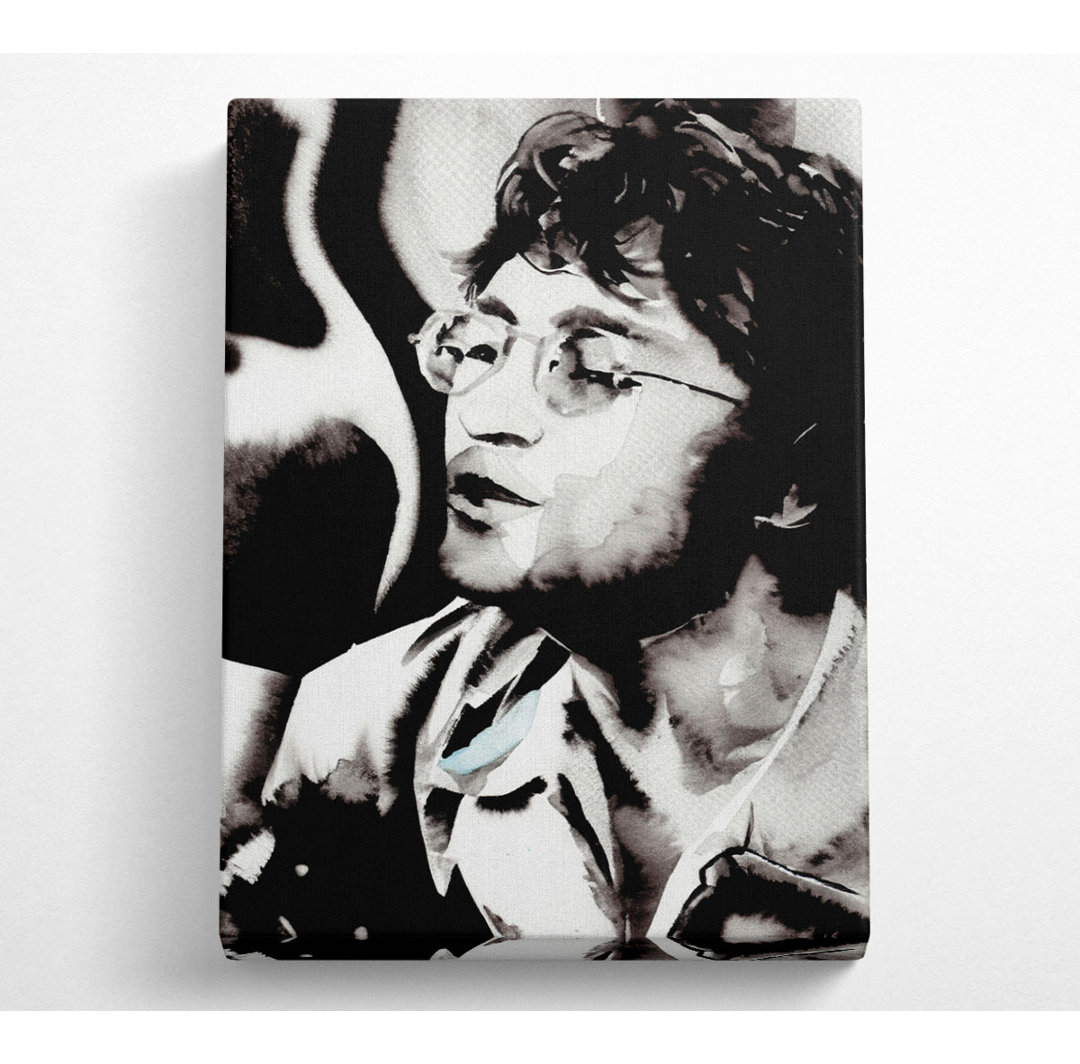 John Lennon Imagine B N W - Kunstdrucke auf Leinwand