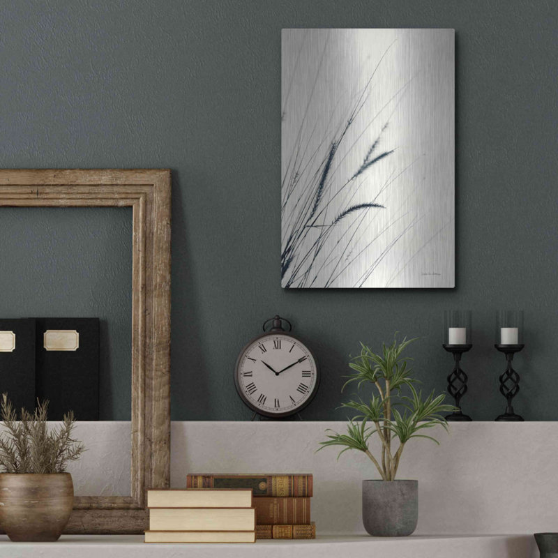 Red Barrel Studio® «Field Grasses I» par Debra Van Swearingen, art mural en métal, H 16 po x l 12 po