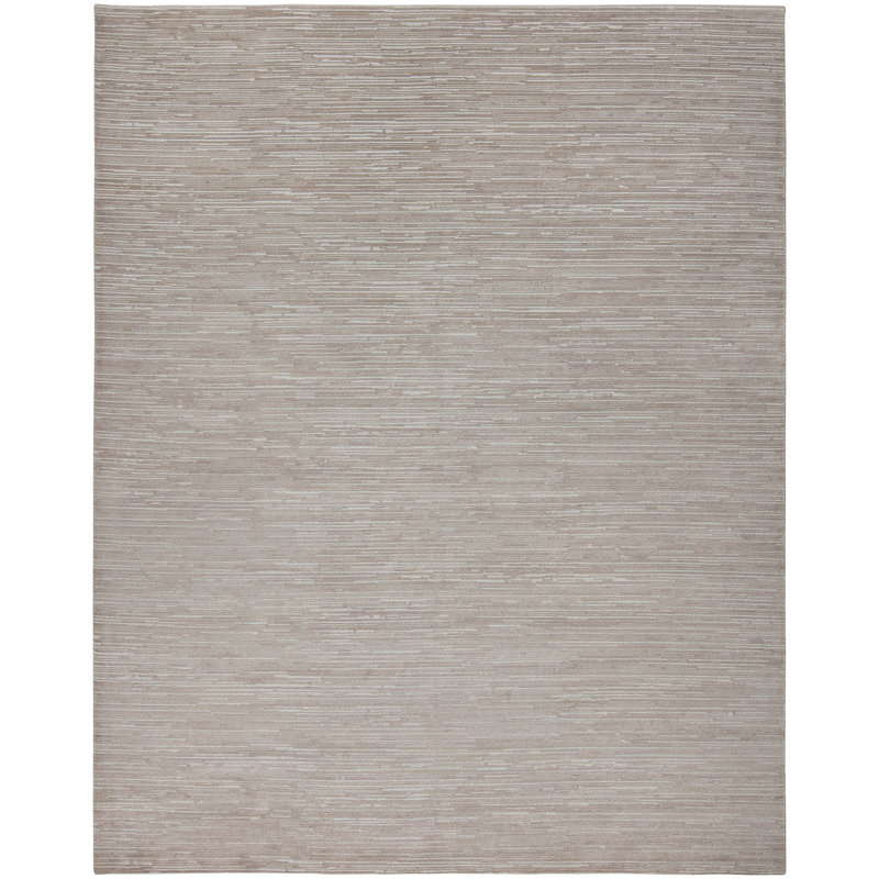 Tapis gris noué à la main Ritz, Rectangle 9 pi x 12 pi