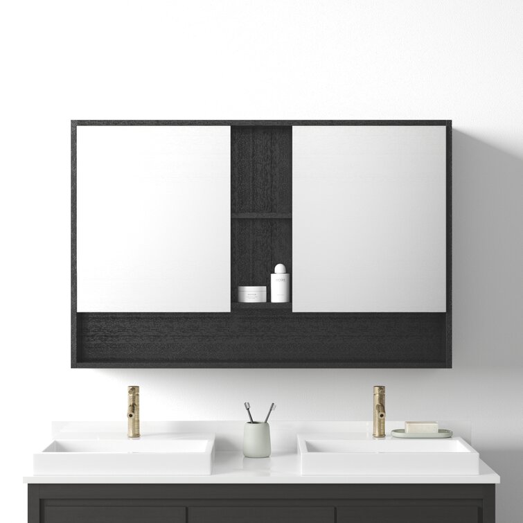 Black Medicine Cabinet, Bathroom