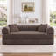 Canapé-lit 64,7 po en velours côtelé désossé, canapé futon modulaire, canapé en mousse à compression avec 2 coussins, aucun assemblage requis-1369500020-1374894628