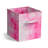 11" Foldable Storage Cubes with Handles in Tie Dye Pink 1 Piece
