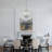 Dimmable 8 - Light 32" Modern Textured Glass Bubble Chandelier