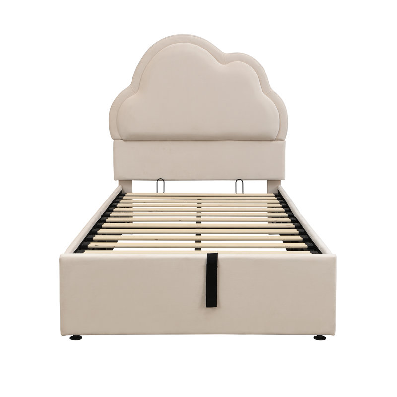 Upholstered Ottoman Storage Bed, Single (3')