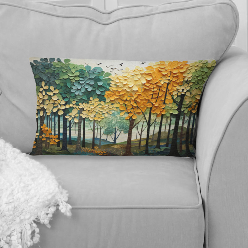 Coussin Orange Orange Trees