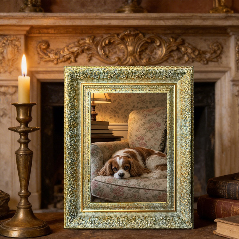 Cadre photo mural 8 pièces x 10 po or antique 8 pièces, Antique Gold, 1, 8" W x 10" H