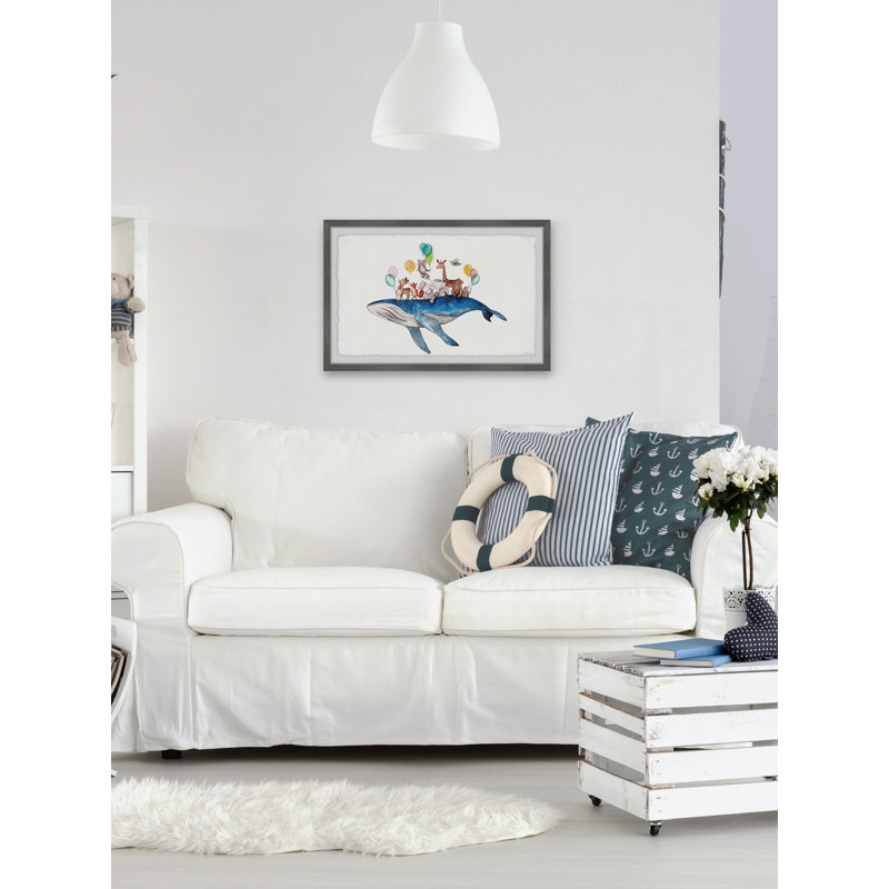 «Kayla Whale Ride», reproduction encadrée, H 16 po x l 24 po x 1,5 po