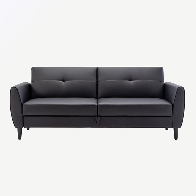 Kmarie 81.51'' Faux Leather Sofa