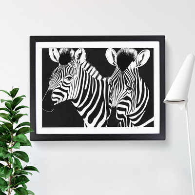 Two Zebras Vol.2 - Single Picture Frame Print
