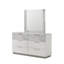 Commode horizontale, commode de chambre à coucher avec six tiroirs de rangement